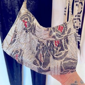 VINTAGE ROSE METAL PURSE